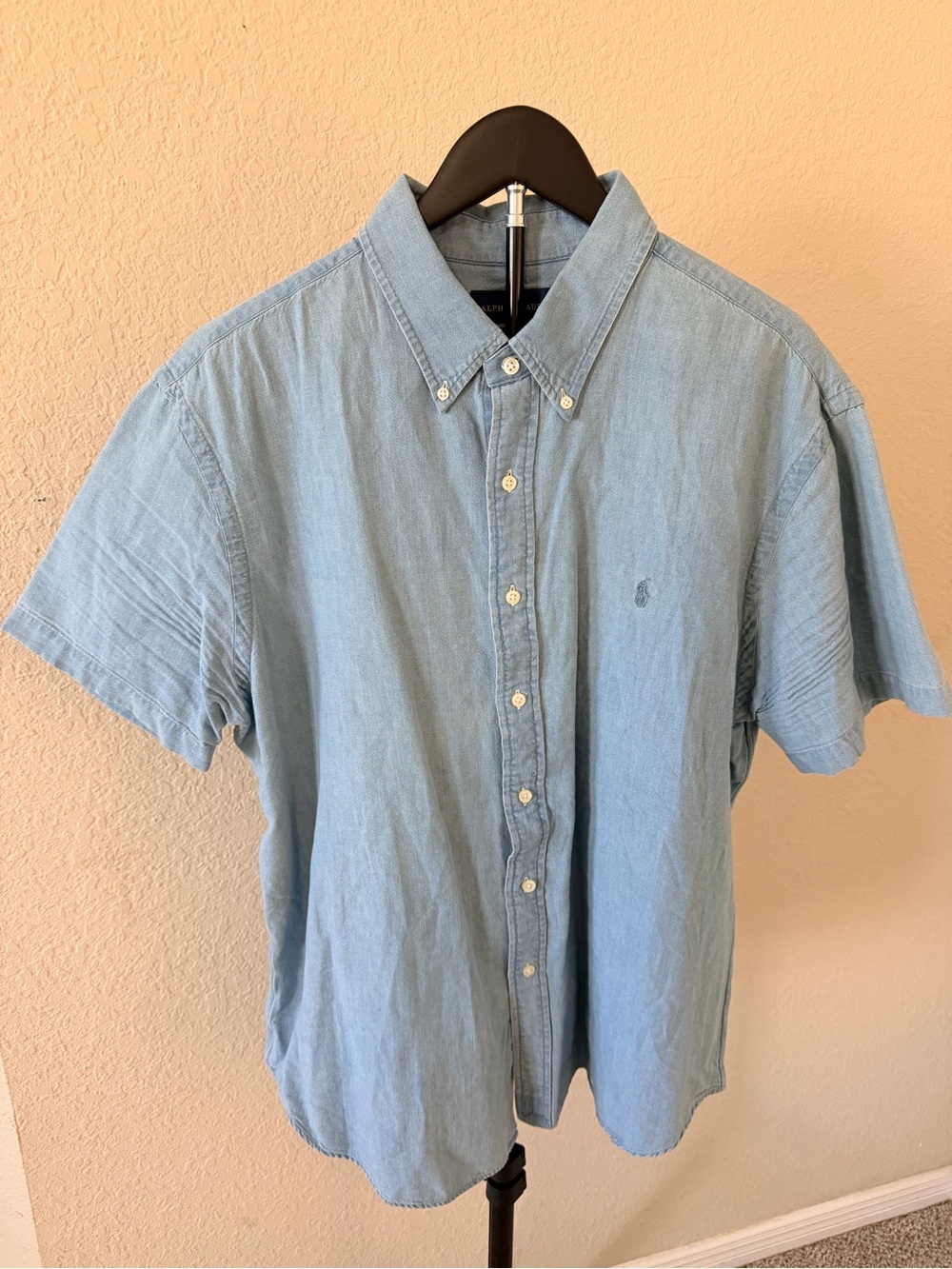 Ralph Lauren Polo Denim Short-Sleeve Button-Down Shirt